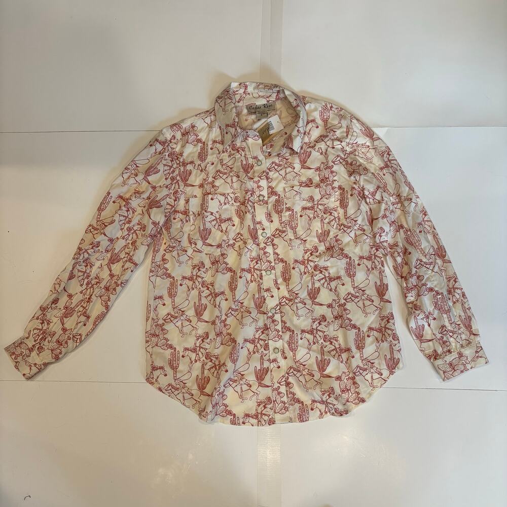 Cedar Rose Western Button Up